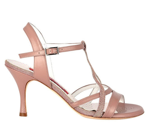 ID. Tangolera A11 dark pink leather heel 7cm Comfort Fit
