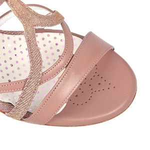 Tangolera A11 dark pink leather heel 7cm Comfort Fit