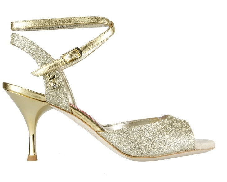 Tangolera A 1 CL Glitter oro Heel 7 cm Size 39 Offer