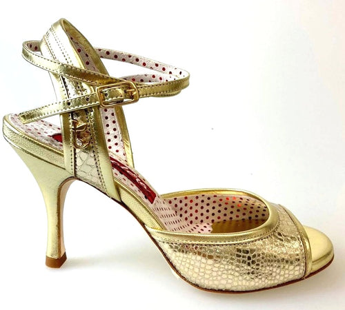 Tangolera  A1CL Platinum Python Heel 8 cm