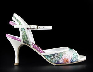 Tangolera A2 Glittery Flowers Heel 7 cm