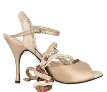 Tangolera A 2 Silver ring skin leather Heel 9 cm