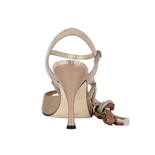 Tangolera A 2 Silver ring skin leather Heel 9 cm