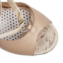 Tangolera A 2 Silver ring skin leather Heel 9 cm