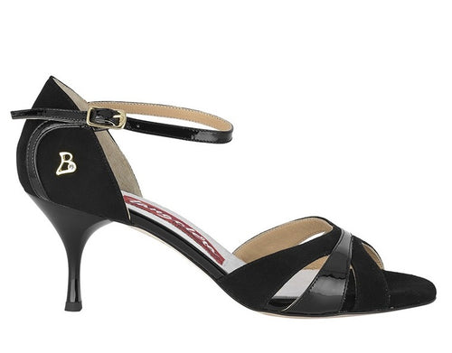 Tangolera A3 Camoscio nero / Vernice nero 6 cm Heel Comfort Fit Size 39 Offer