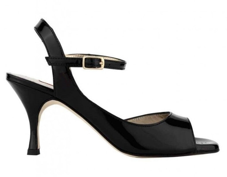 Tangolera A 9 BIS Vernice nera Heel 7 cm