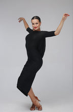 Black Backless Latin Dress