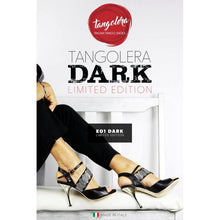 Tangolera E 01 Black Leather, Silver Heel 7 cm