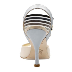 ID. TANGOLERA Ocho Beige Smoke, Ombre Wide Strap Heel 7 cm