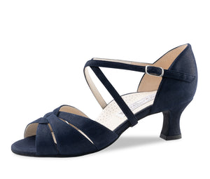 Ebony Shimmering suede – blue