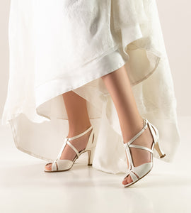 Werner kern Francis 6,5 Satin white with outside leather sole