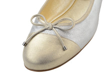 Werner Kern Gea, Shimmering suede – nude / silver
