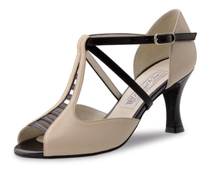 Werner Kern Holly Nappa beige / Black  6.5 cm Heel