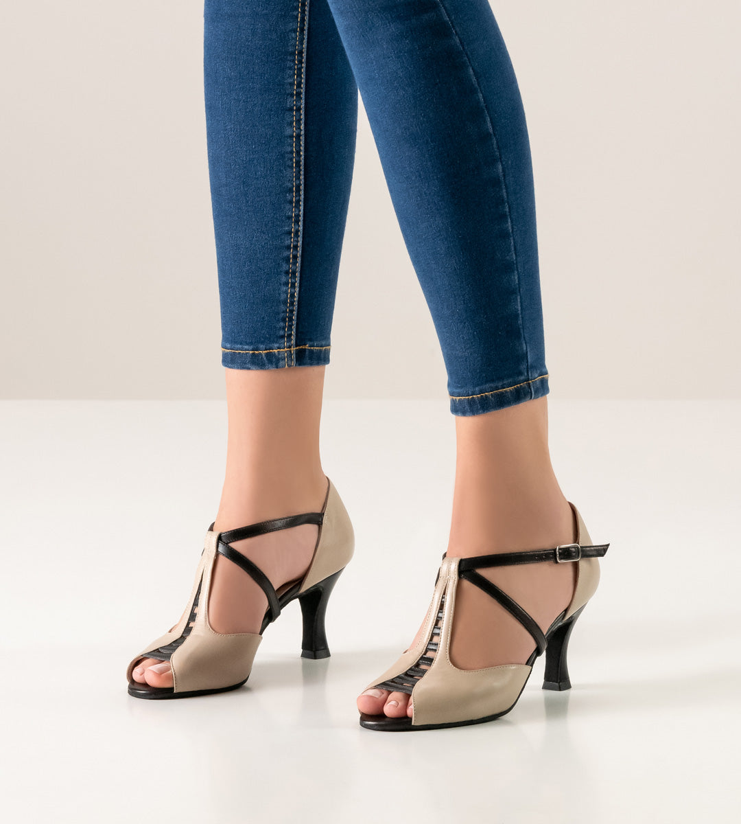 Werner Kern Holly Nappa beige Black 6.5 cm Heel