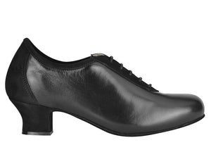 ID, Tangolera Practice Women's  Black Leather/suede, Heel 4 cm