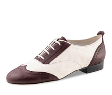 Taylor LS Nappa leather – beige / bordo, Leather Sole